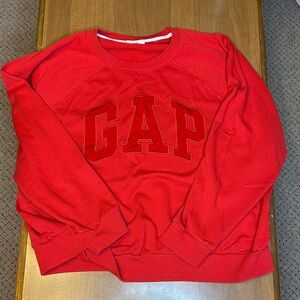 GAP Women’s Bold Red Crewneck Sweater